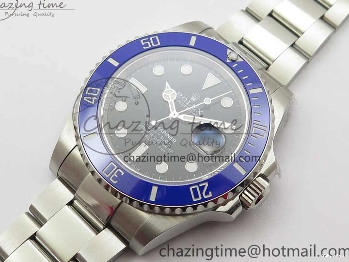 LB Dial EWF SS Bracelet Black A3235 Submariner on 41mm 126619 Ceramic Blue 0421